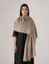 Kashmiri Handwoven Solid Cashmere Pashmina Shawl – Natural | Handwoven Heritage - Kashmir Box