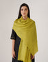 Kashmiri Handwoven Solid Cashmere Pashmina Shawl – Apple Green | Handwoven Heritage - Kashmir Box