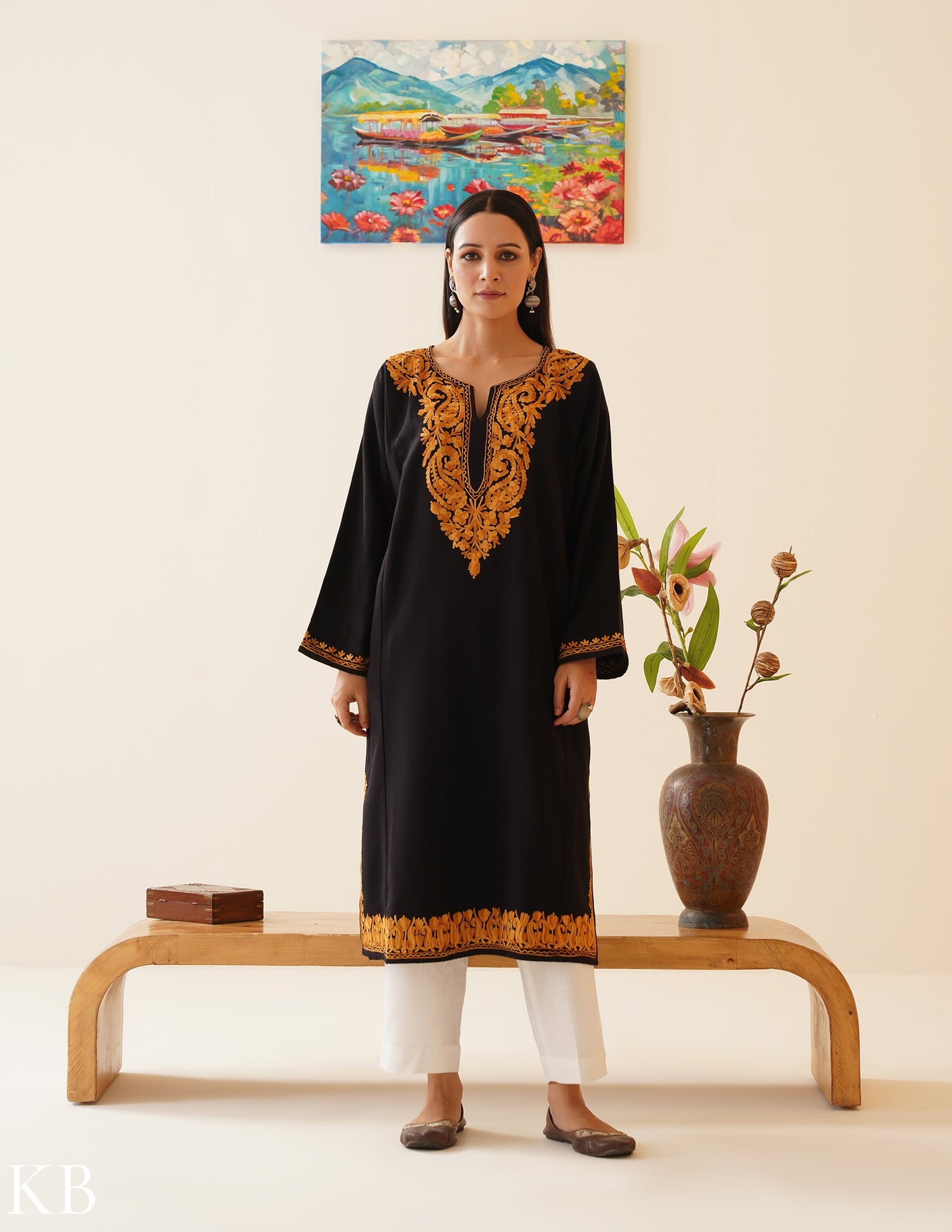 aari work dress design Cotton Aari Work Dress Material, Size: Large at 750/piece in Surat