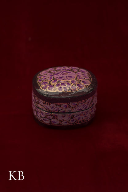 Ring Box Rectangular Curved | Artisan-Made | Handcrafted Heritage - Kashmir Box
