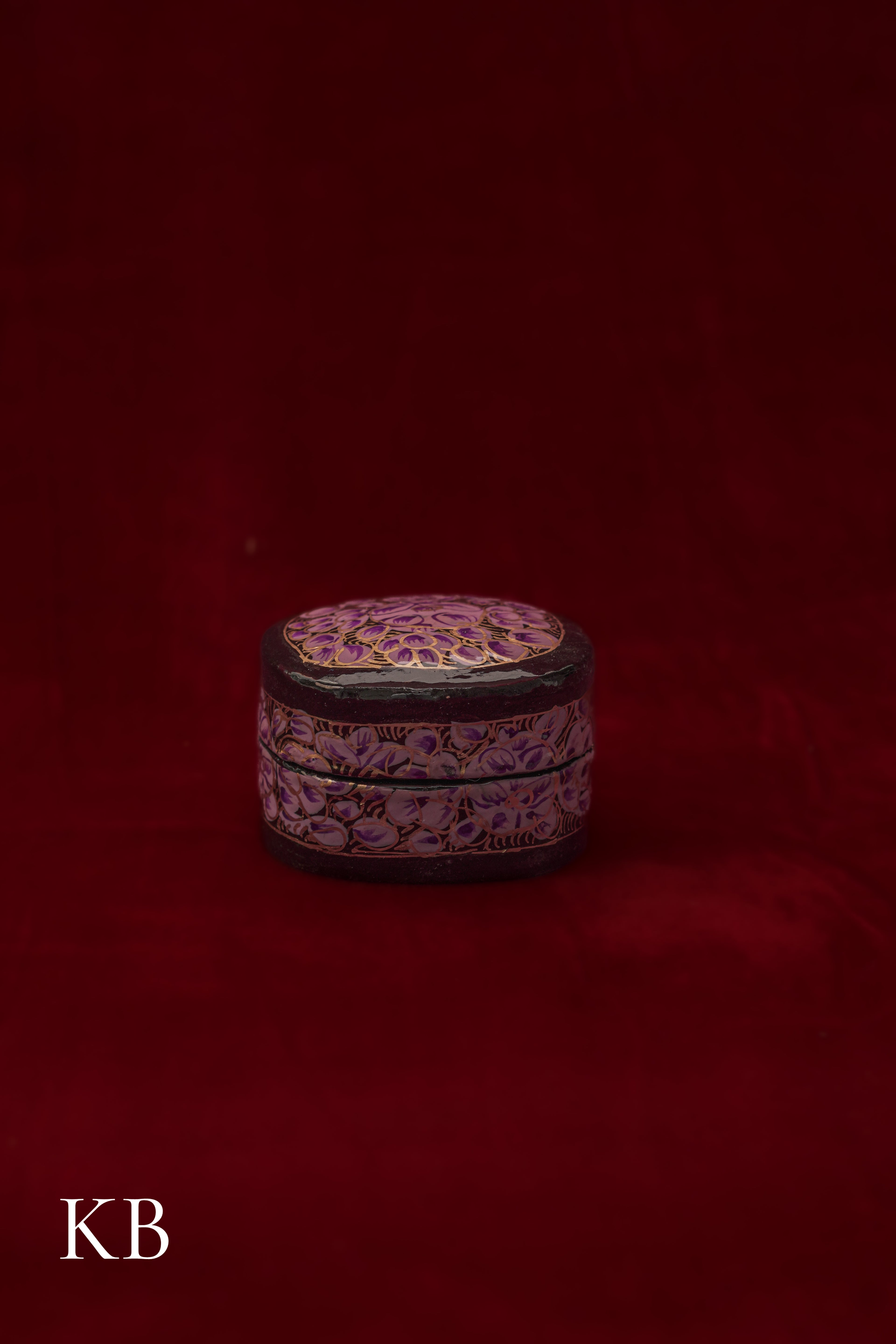 Ring Box Rectangular Curved | Artisan-Made | Handcrafted Heritage - Kashmir Box