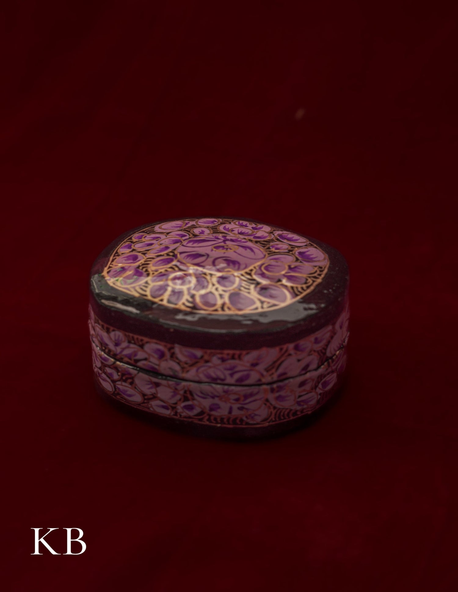 Ring Box Rectangular Curved | Artisan-Made | Handcrafted Heritage - Kashmir Box
