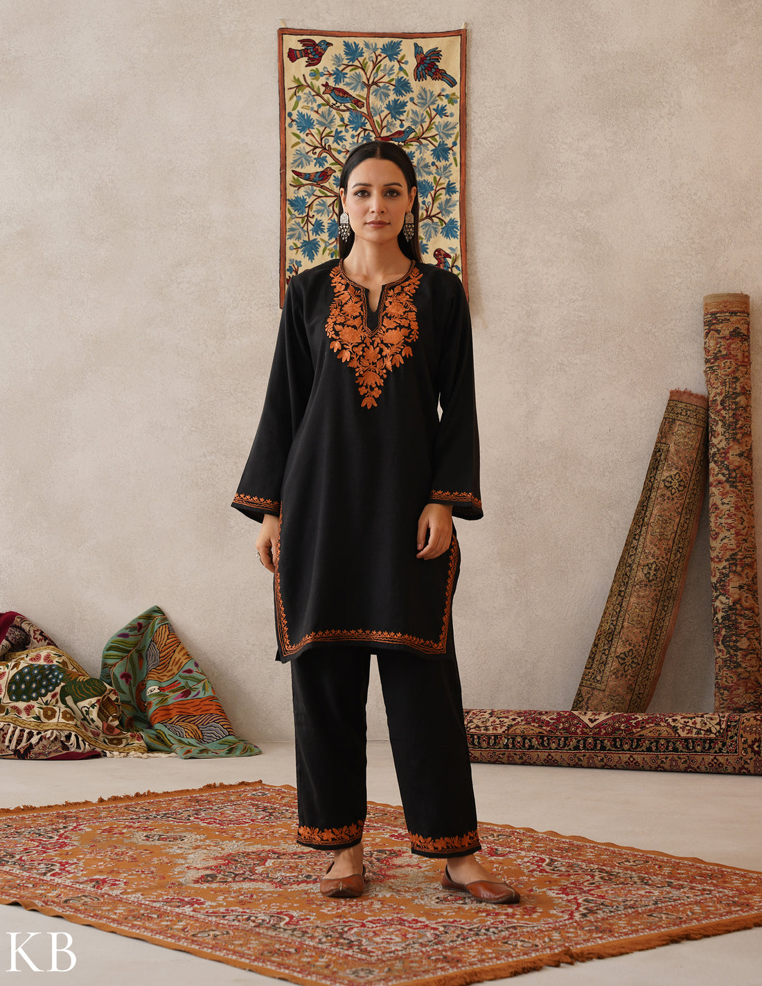 kashmiri dress for winter So I wore this stunning Kashmiri attire, and I can't get over how graceful it was looking