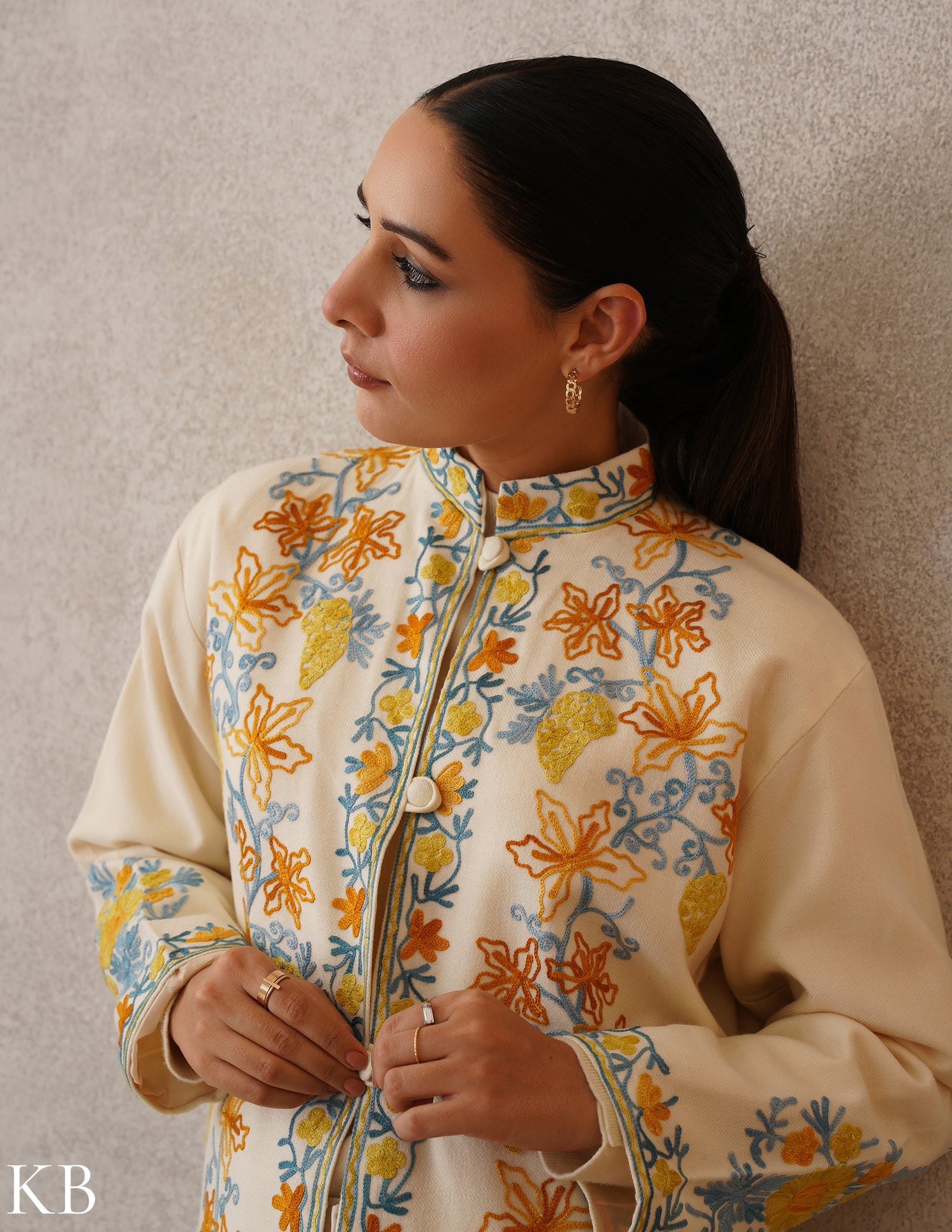 Buy Cashmilon Winter Embroidered Jacket for Women Online Kashmir