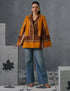 Nayaab Kashmiri Sozni Embroidered Woollen Jacket – Mustard - Kashmir Box