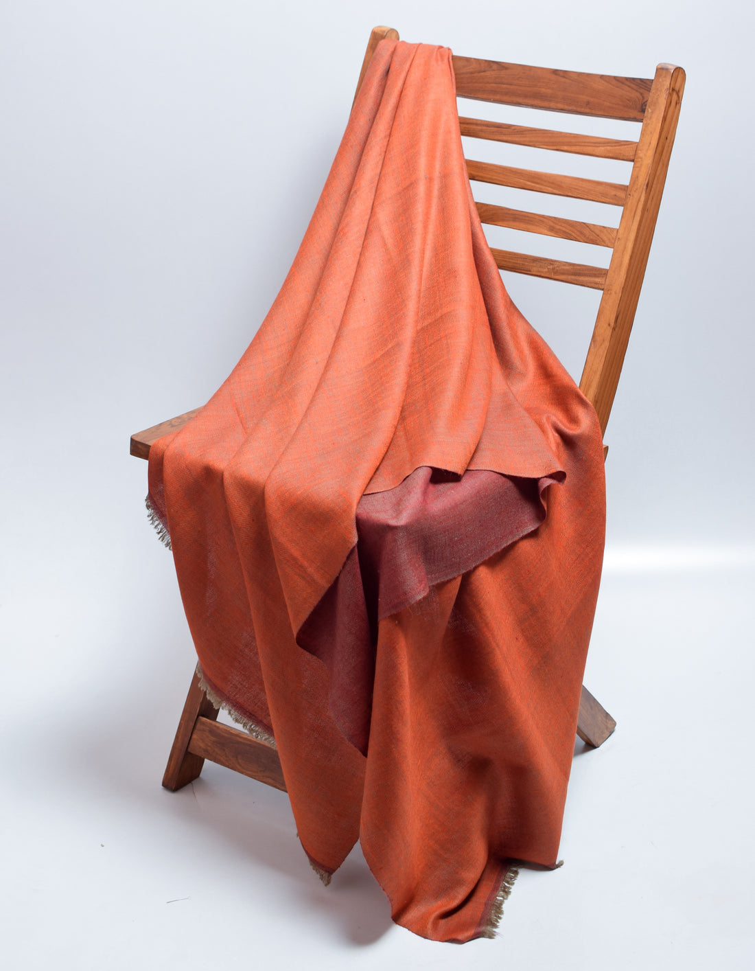 Persian Apricot Handwoven Reversible Cashmere Pashmina Shawl - Kashmir Box