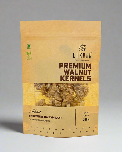 Koshur Premium Kashmiri Almonds &amp; Walnut Kernels Combo