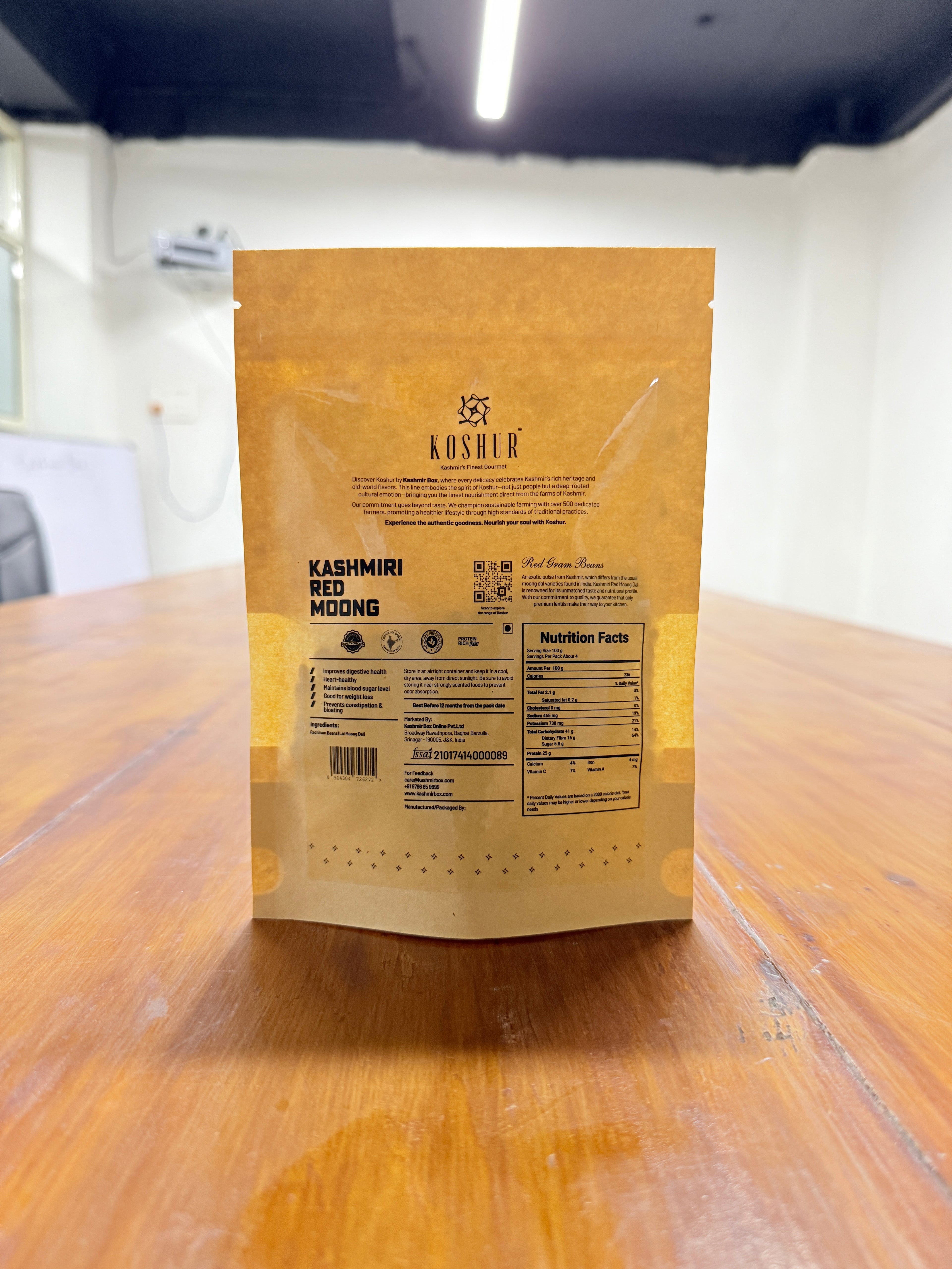 Koshur Red Kashmiri Moong Dal - Kashmir Box