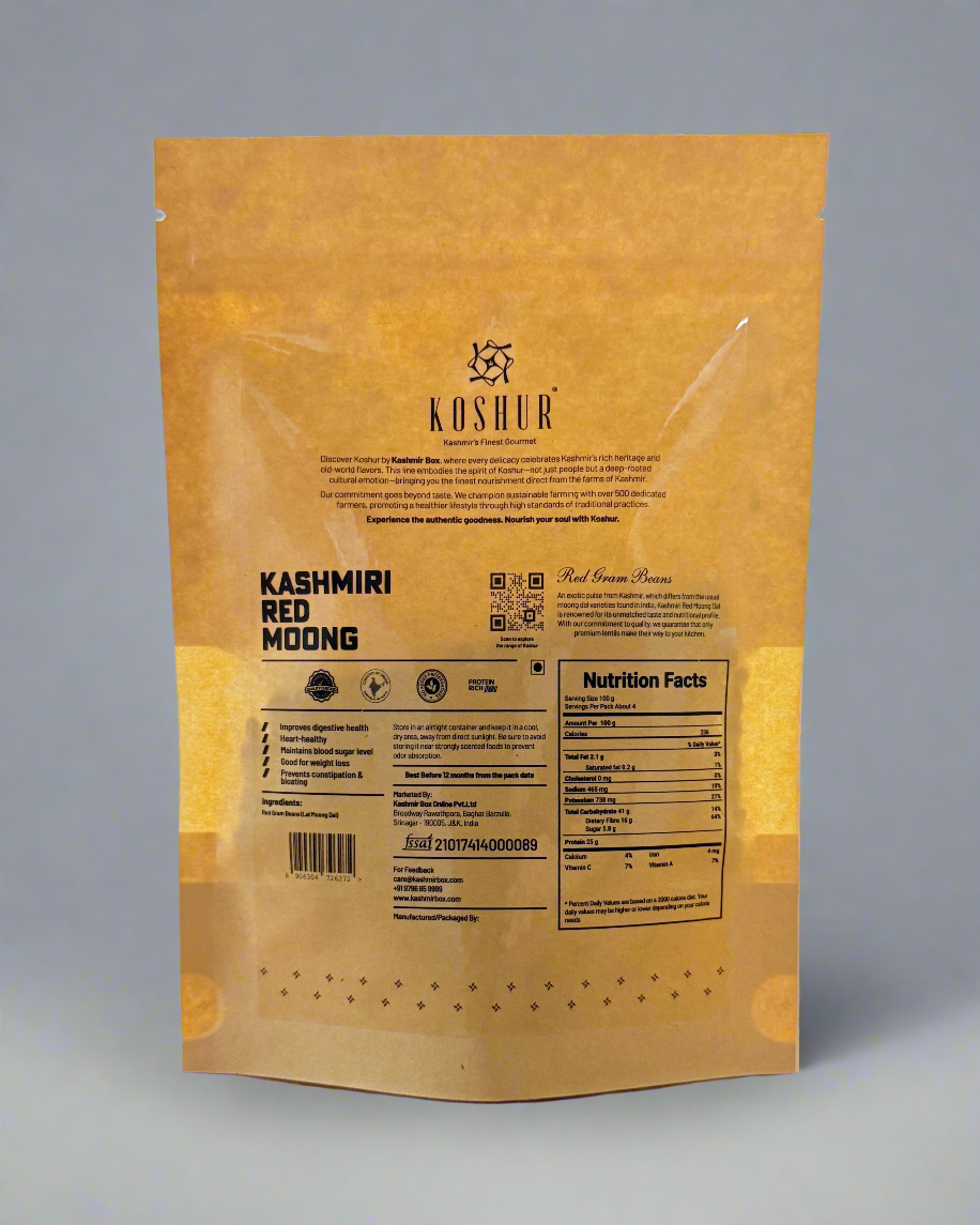 Koshur Red Kashmiri Moong Dal - Kashmir Box