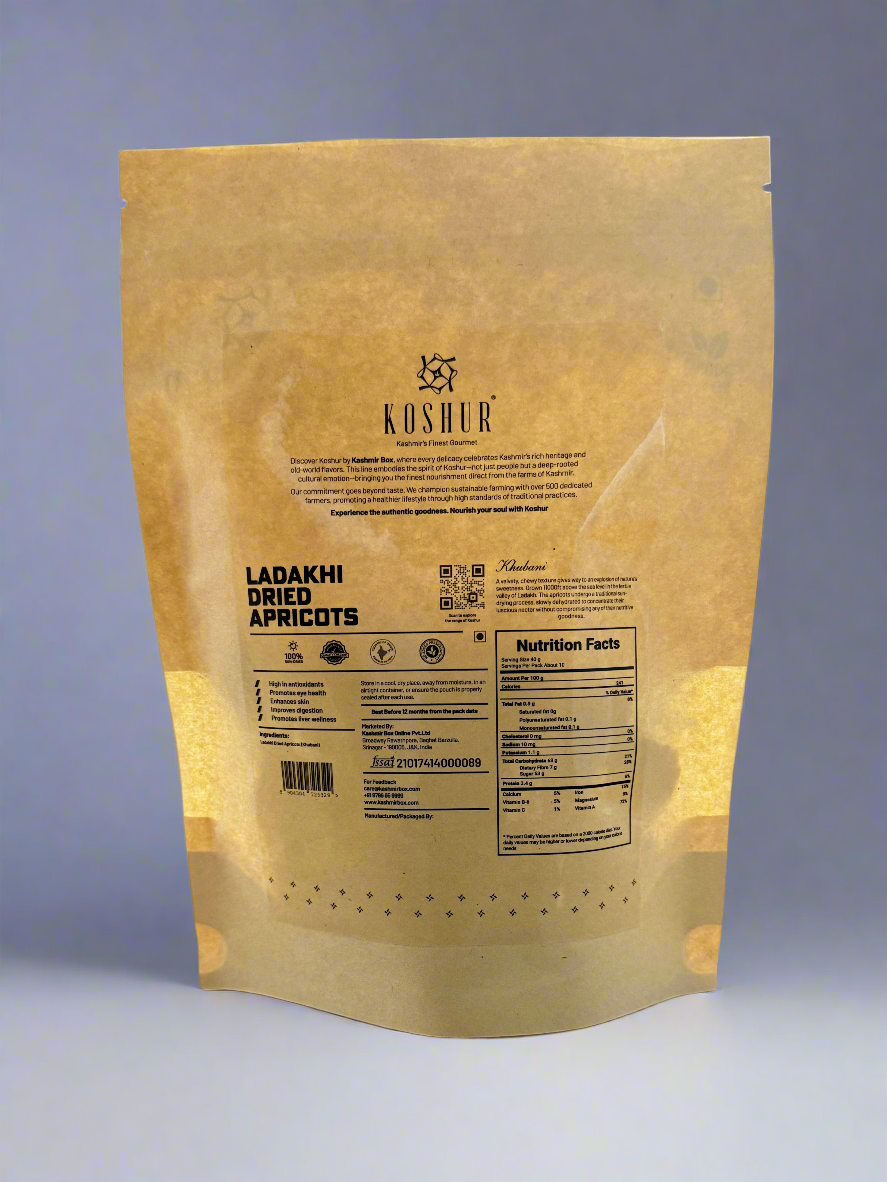 Koshur Dried Apricot (Khurmani) - Kashmir Box