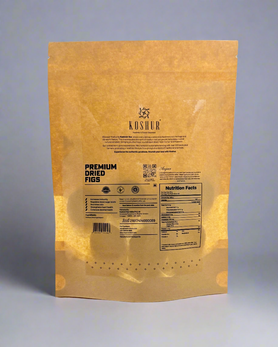 Koshur Dried Figs (Anjeer) - Kashmir Box