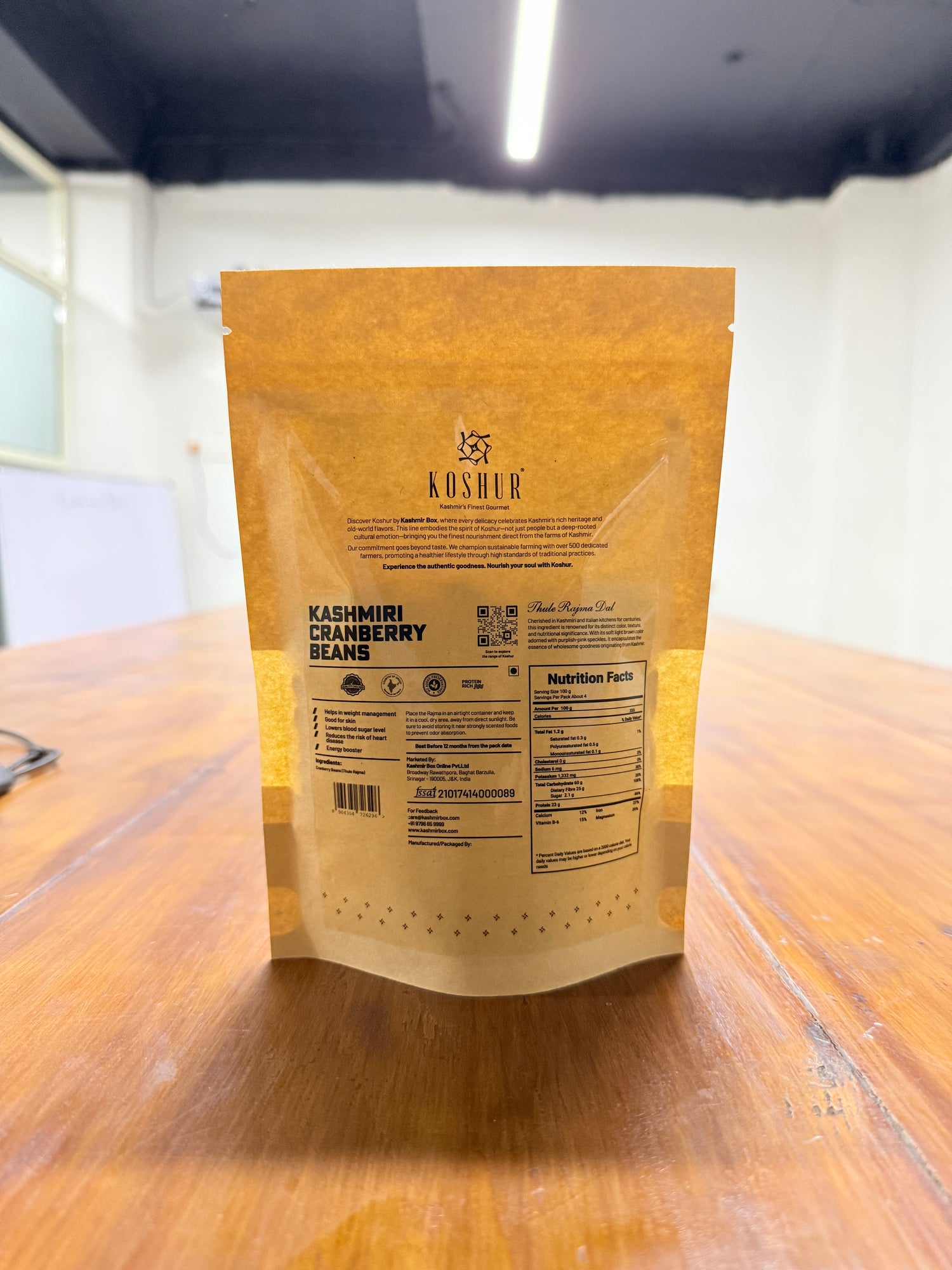 Koshur Cranberry Beans (Thull Rajma) - Kashmir Box