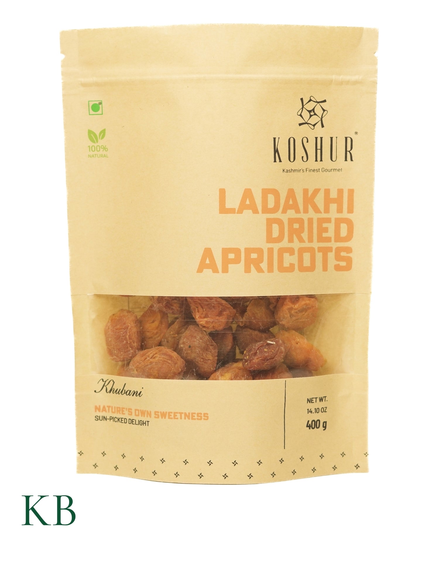 Koshur - Ladakhi Dried Apricots | Khubani | Khurmani | Nuts &amp; Dry Fruits | Dehydrated Fresh Apricots Fruit | Sun Dried Dry Fruit - Kashmir Box
