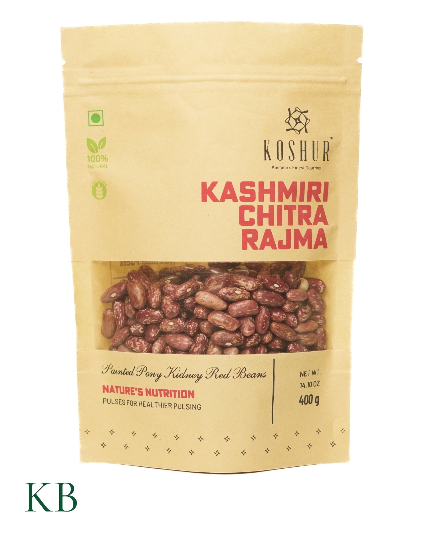 Koshur - Kashmiri Chitra Rajma | Painted Pony Kidney Red Beans | Rajma Beans | Unpolished  Pulses | High in Vegan Protein | Dried Beans &amp; Pulses - Kashmir Box