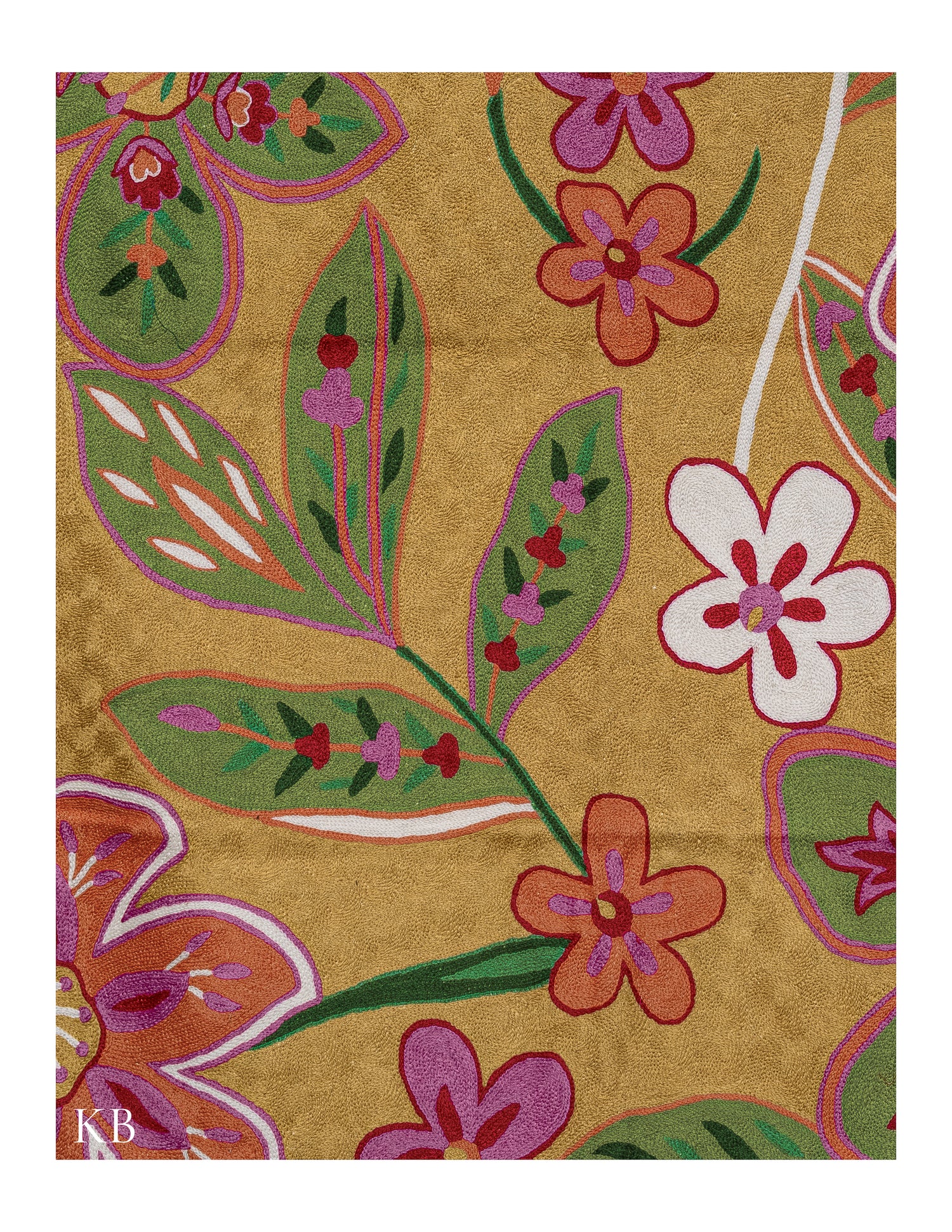 Diwan-e-Khas Spring Blossom Kashmiri Rug - Kashmir Box