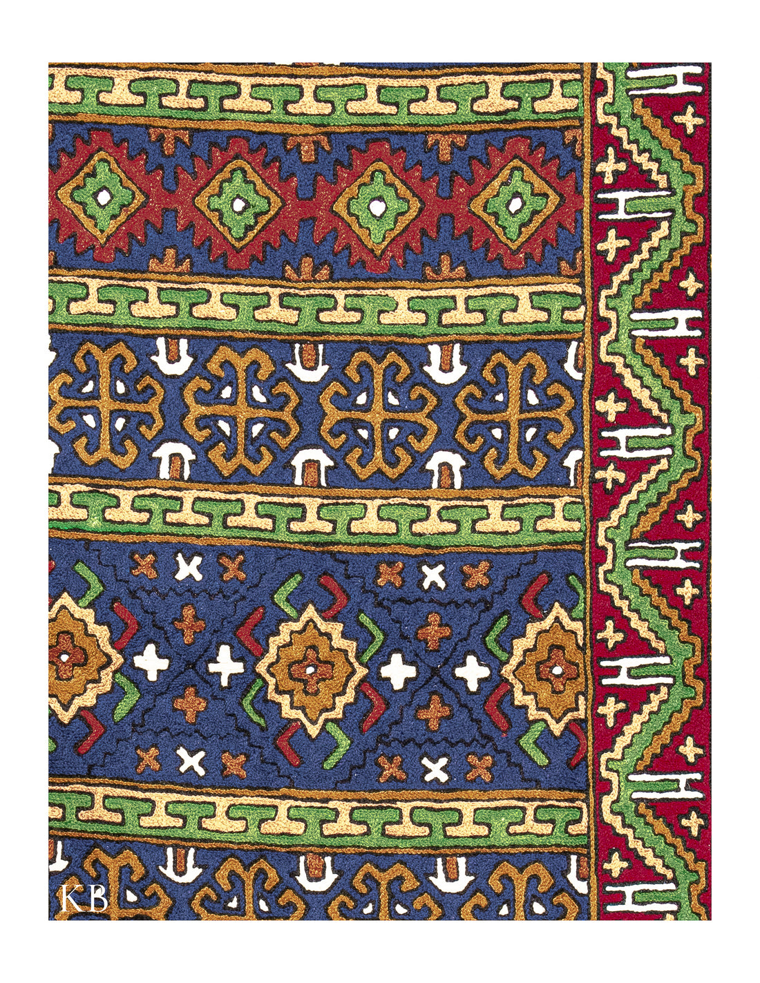 Diwan-e-Khas Bordered Legacy Kashmiri Wall Panel - Kashmir Box