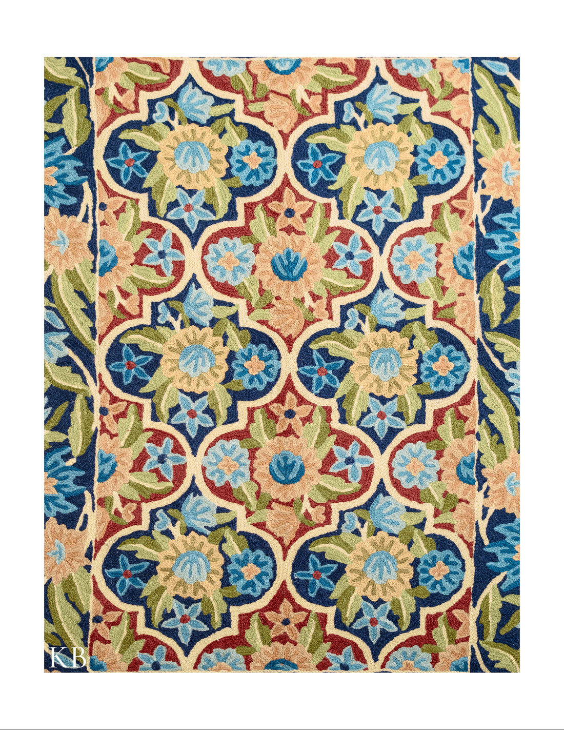 Diwan-e-Khas Kashmiri Quatrefoil Chain Wall Art - Kashmir Box