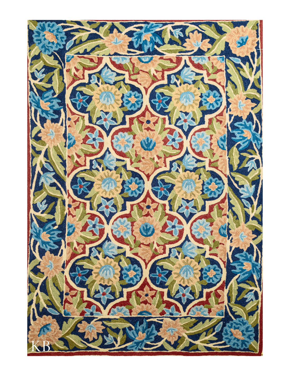 Diwan-e-Khas Kashmiri Quatrefoil Chain Wall Art - Kashmir Box