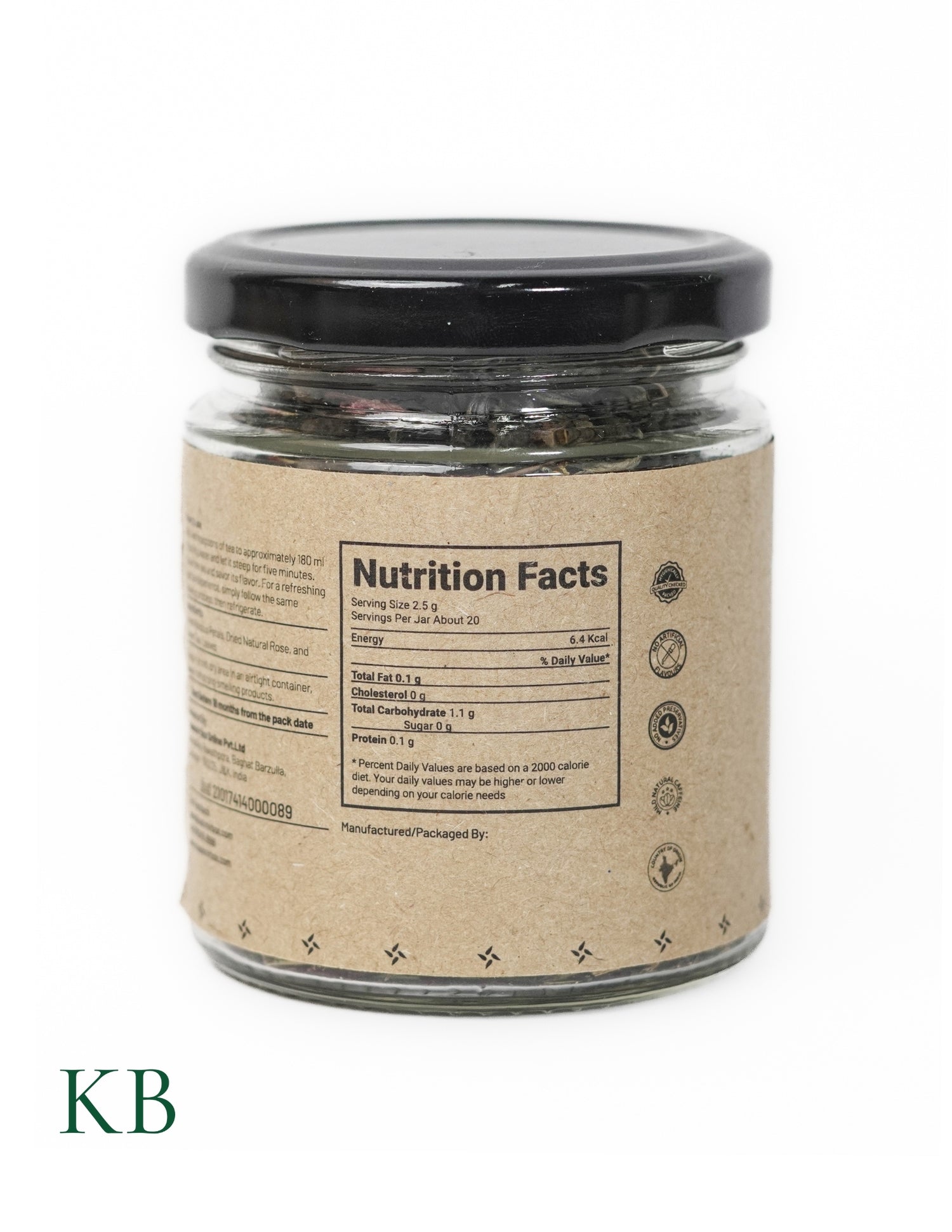 Hibiscus Rose Tea | Gudhal Gulab Chai |Best Herbal Flower Tea | Green Tea Leaves| Skin Detox Tea | Refreshing Tea | Uplifts Mood  (50 g) - Kashmir Box