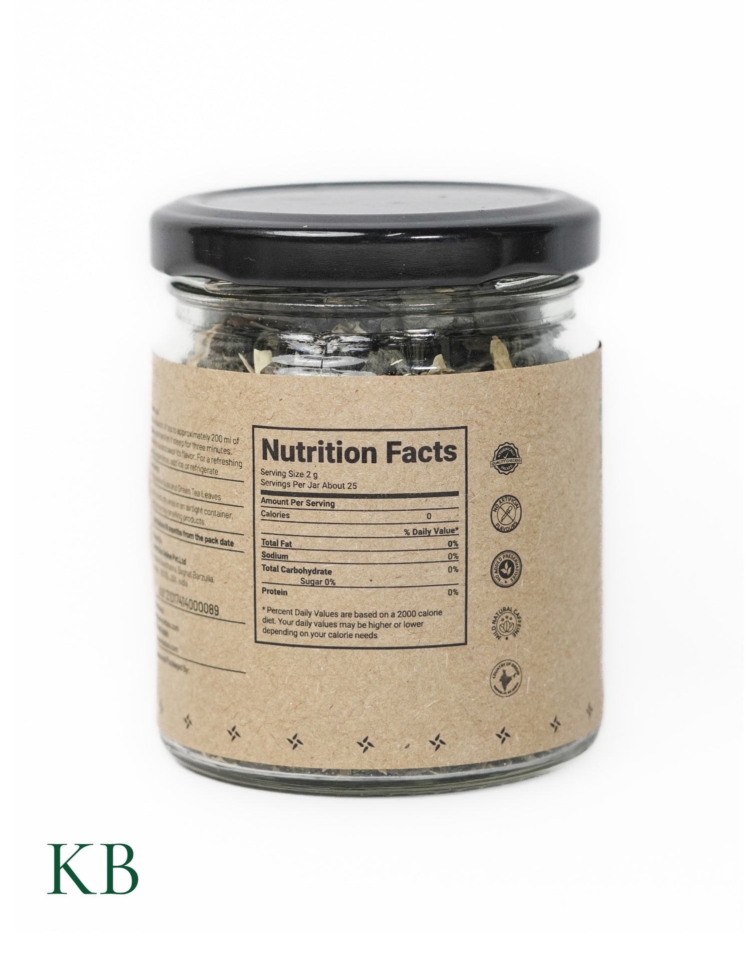 Jasmine Green Tea | Mogra Chai | Best Herbal Tea | Green Tea Leaves | Pure Flower Tea | 100% Natural Jasmine Buds | Calming Tea | Natural Calmer  (50 g) - Kashmir Box