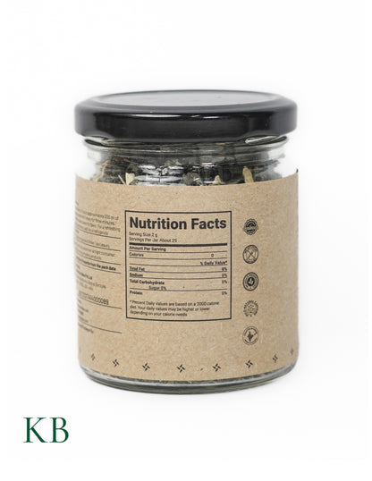 Jasmine Green Tea | Mogra Chai | Best Herbal Tea | Green Tea Leaves | Pure Flower Tea | 100% Natural Jasmine Buds | Calming Tea | Natural Calmer  (50 g) - Kashmir Box