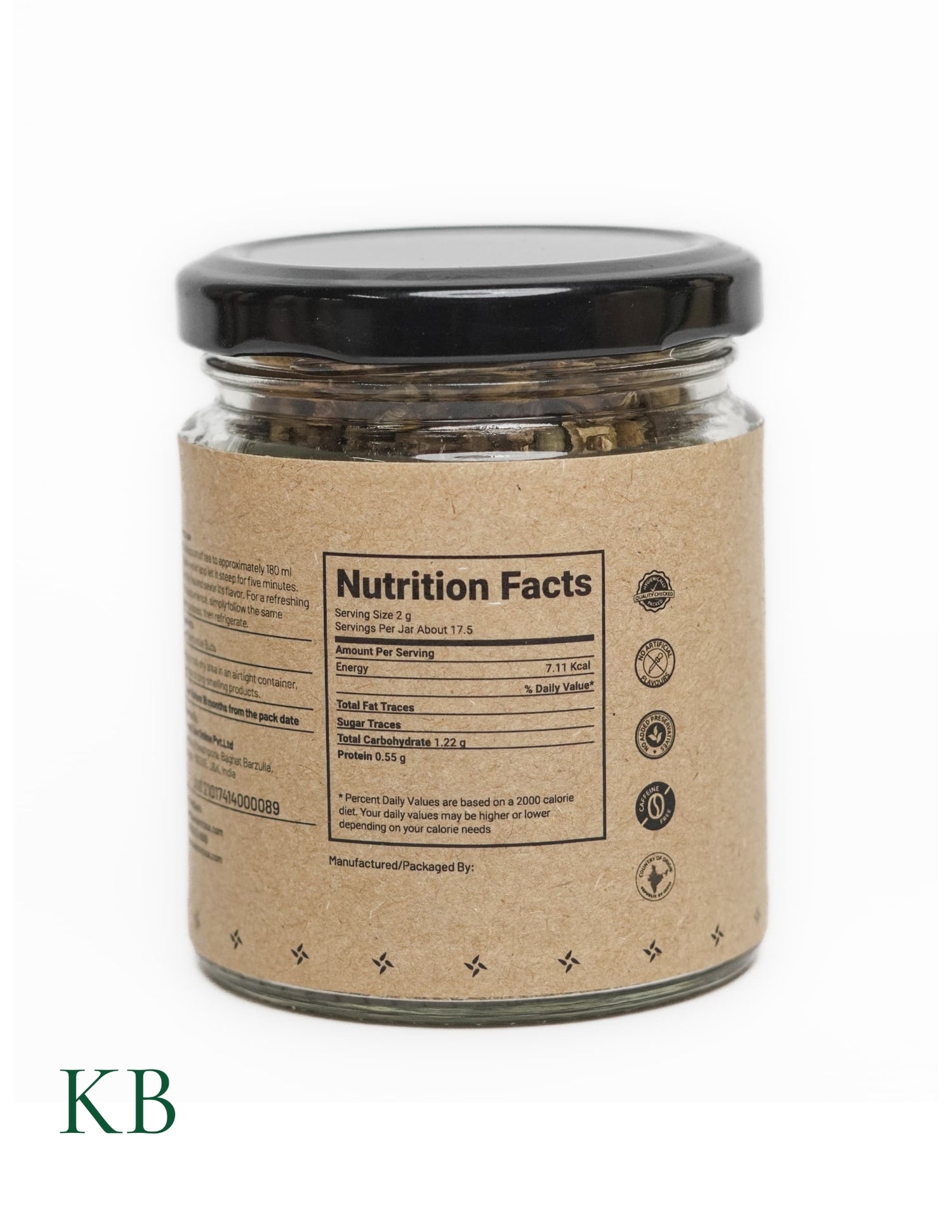 Classic Chamomile Tea | Babuna Chai | Chamomile Flower Tea | Caffeine Free Tea | Best Tea for Sleep | Herbal Tea (35 g) - Kashmir Box