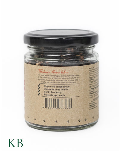 Dried Apple &amp; Plum Tea | Meva Chai  | Herbal Fruit Tea  | Dried Fresh Fruits | Black Tea Leaves | Wellness Tea | Kashmiri Apples and Plums (50 g) - Kashmir Box