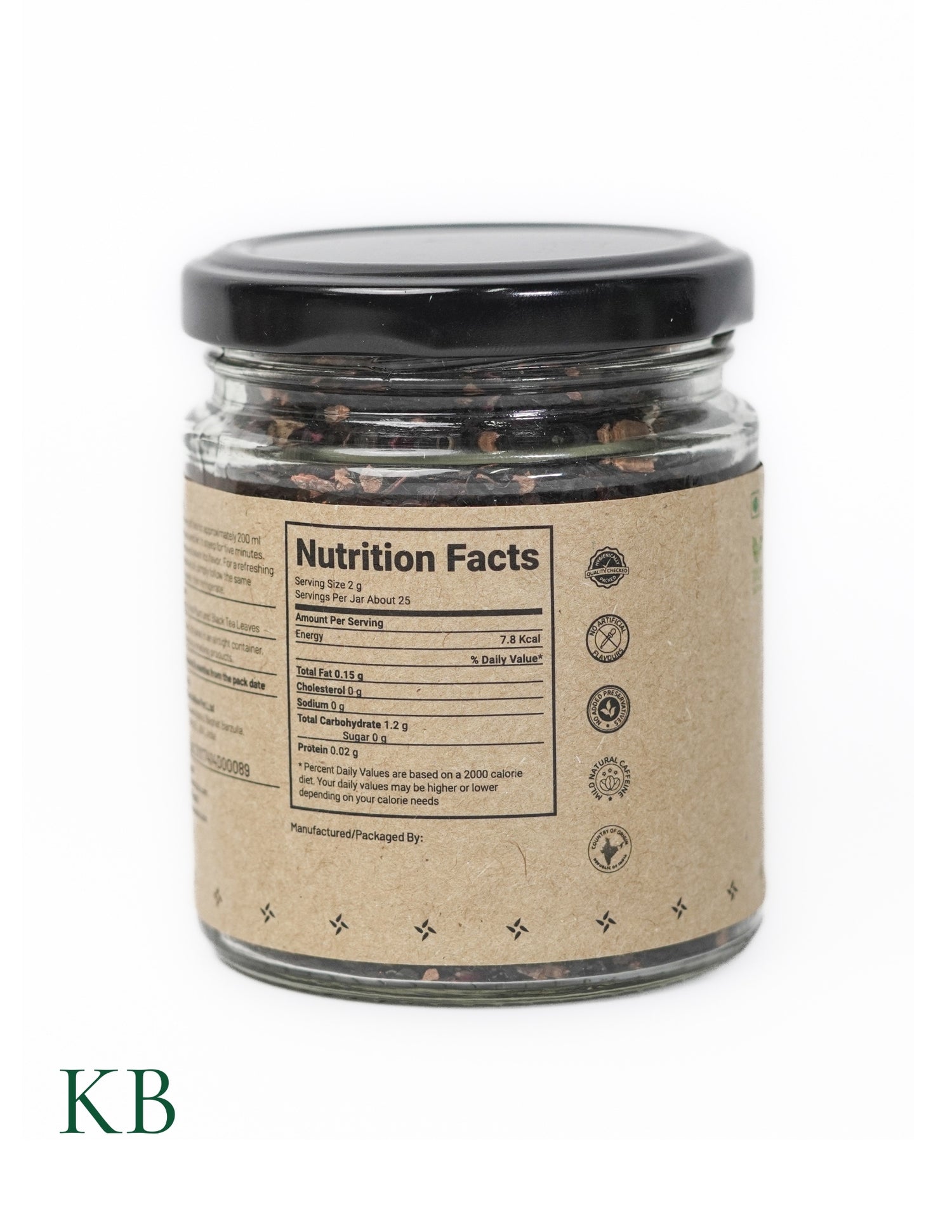 Dried Apple &amp; Plum Tea | Meva Chai  | Herbal Fruit Tea  | Dried Fresh Fruits | Black Tea Leaves | Wellness Tea | Kashmiri Apples and Plums (50 g) - Kashmir Box