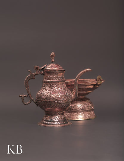 Tasht-e-Naari Set – Home Accent | Artisan-Made | Handcrafted Heritage - Kashmir Box