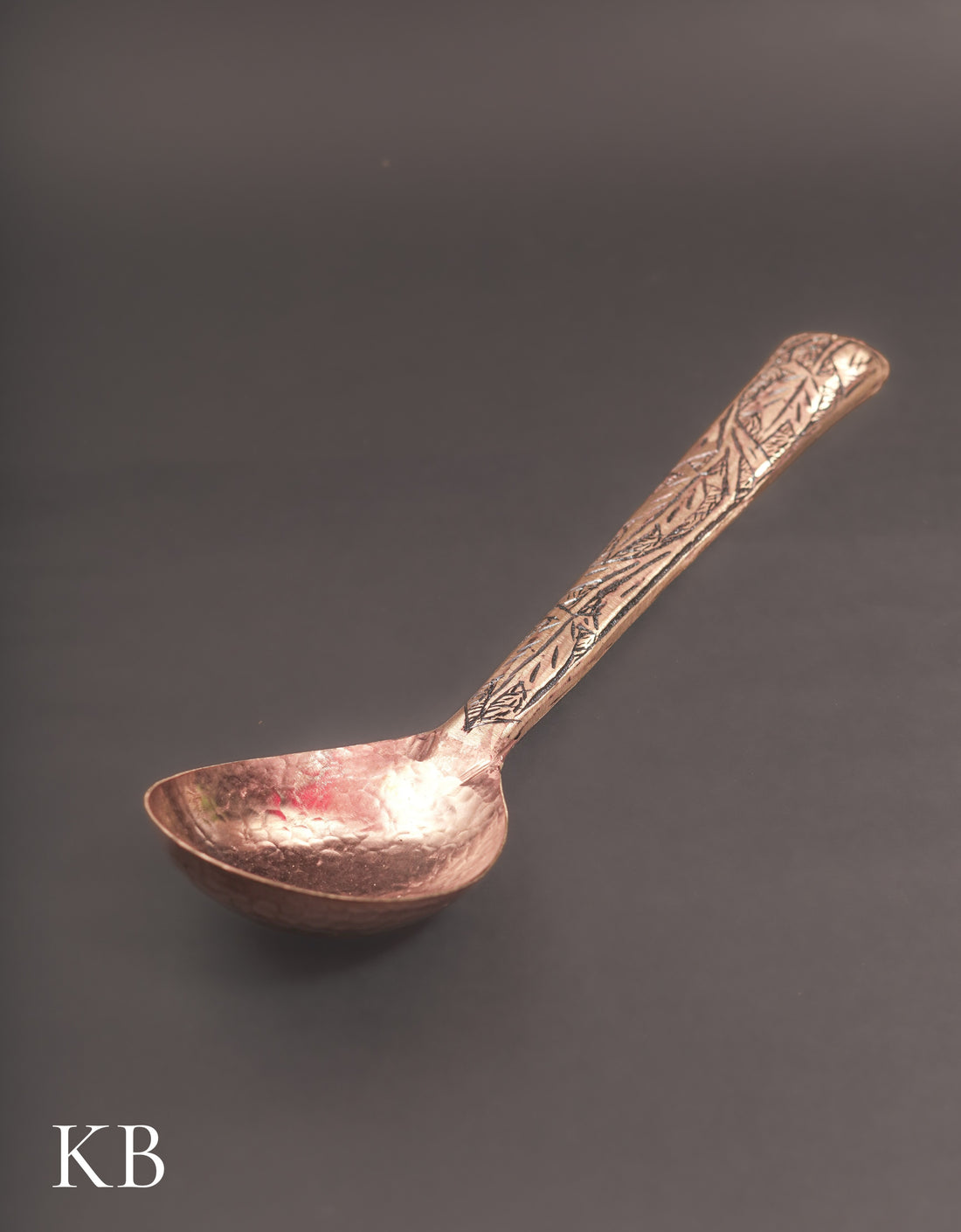 Kashmiri Copperware Serving Spoon – Artisan-Made | Handcrafted Heritage - Kashmir Box