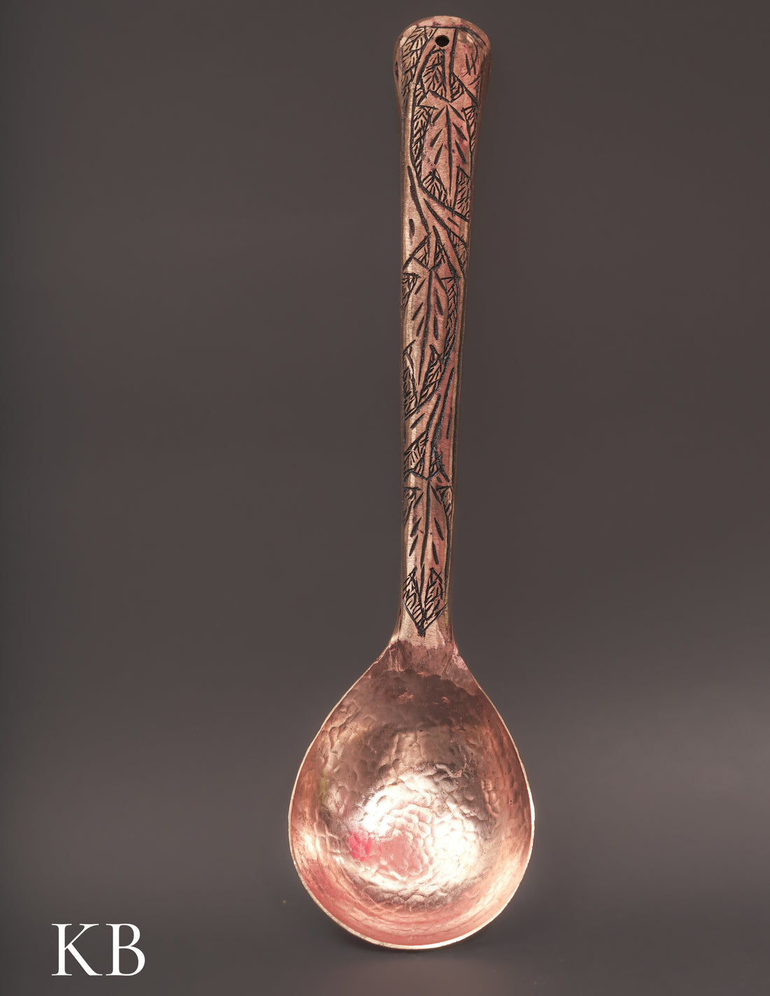 Kashmiri Copperware Serving Spoon – Artisan-Made | Handcrafted Heritage - Kashmir Box
