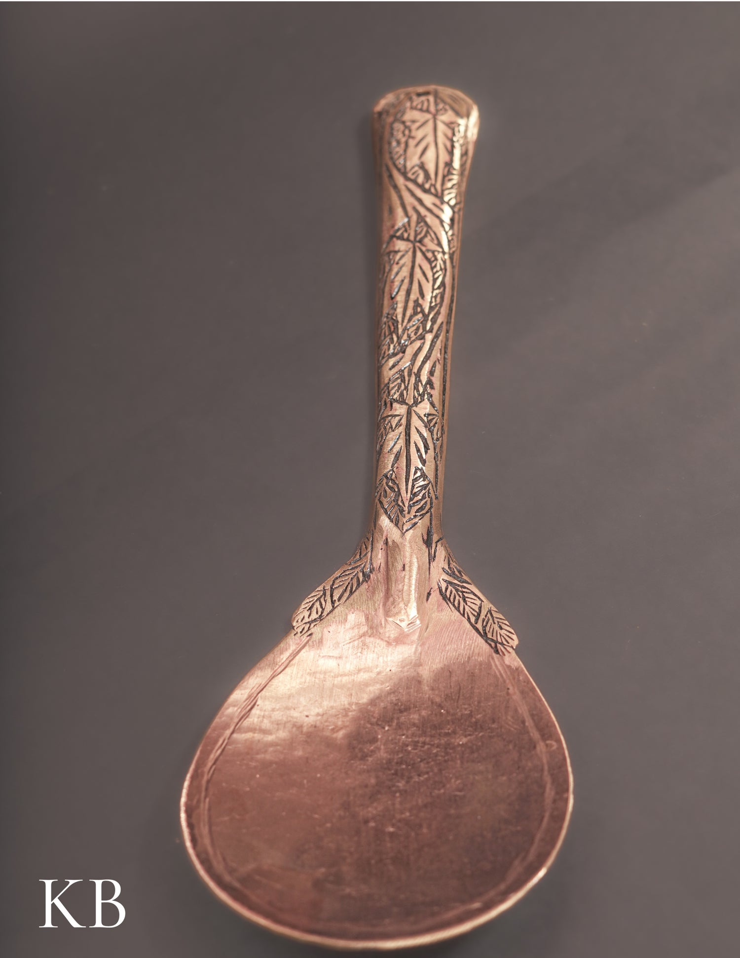 Kashmiri Copperware Rice Serving Spoon – Artisan-Made | Handcrafted Heritage - Kashmir Box