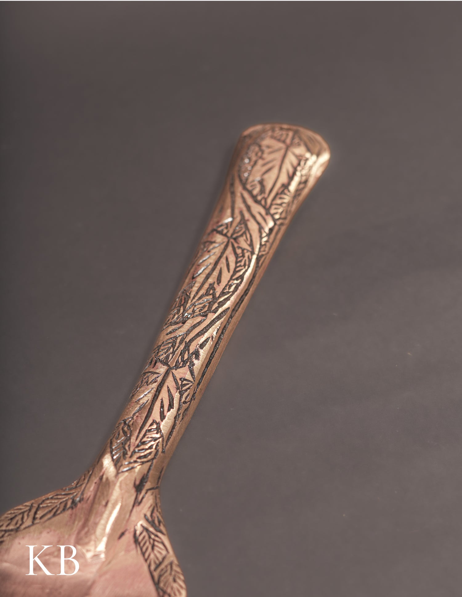 Kashmiri Copperware Rice Serving Spoon – Artisan-Made | Handcrafted Heritage - Kashmir Box