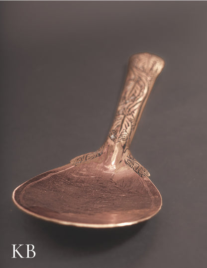 Kashmiri Copperware Rice Serving Spoon – Artisan-Made | Handcrafted Heritage - Kashmir Box