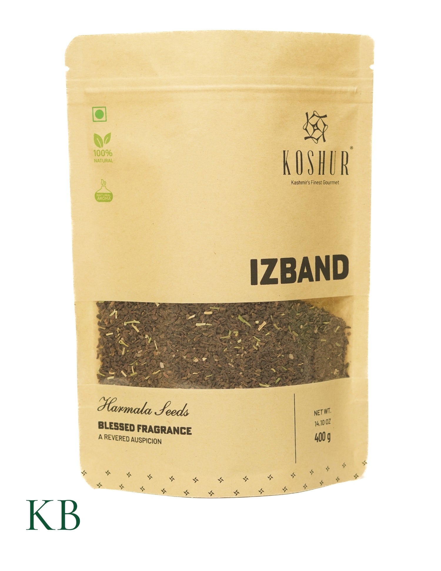 Koshur - Izband | Harmala Seeds | Room Freshener | Fragrant Smoke | Soothing Smell - Kashmir Box