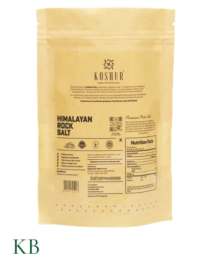 Koshur - Himalayan Rock Salt|Premium Pink Salt | Best Sendha Namak | Mineral Rich | All Purpose Cooking Salt | Gourmet From Himalayas | Unprocessed | Contains Iodine | Mineral Rich - Kashmir Box