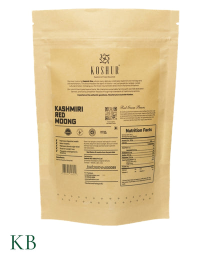 Koshur - Kashmiri Red Moong | Red Gram Beans |  Mung Bean| Unpolished Pulses | Vegan Protein | Dried Beans &amp; Pulses - Kashmir Box