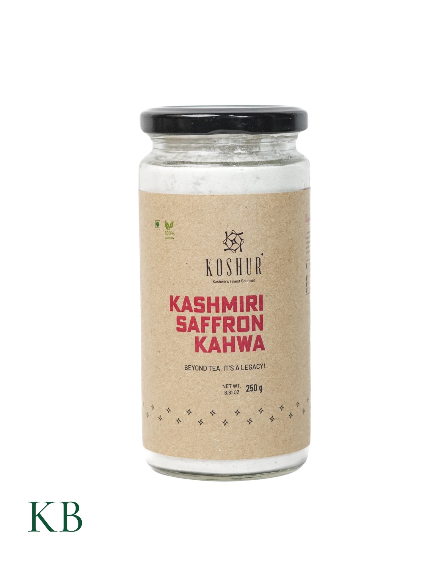 Koshur - Kashmiri Saffron Kahwa | Zafrani Kahwa | Kahwa Quick Mix | Mogul Chai | Kashmiri Spices and Herbs | Best Green Tea Leaves | Traditional Kahwa Tea - Kashmir Box