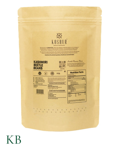 Koshur - Kashmiri Beetle Beans | Scarlet Runner Beans | Rajma Beans | Unpolished  Pulses | Vegan Protein | Dried Beans &amp; Pulses - Kashmir Box