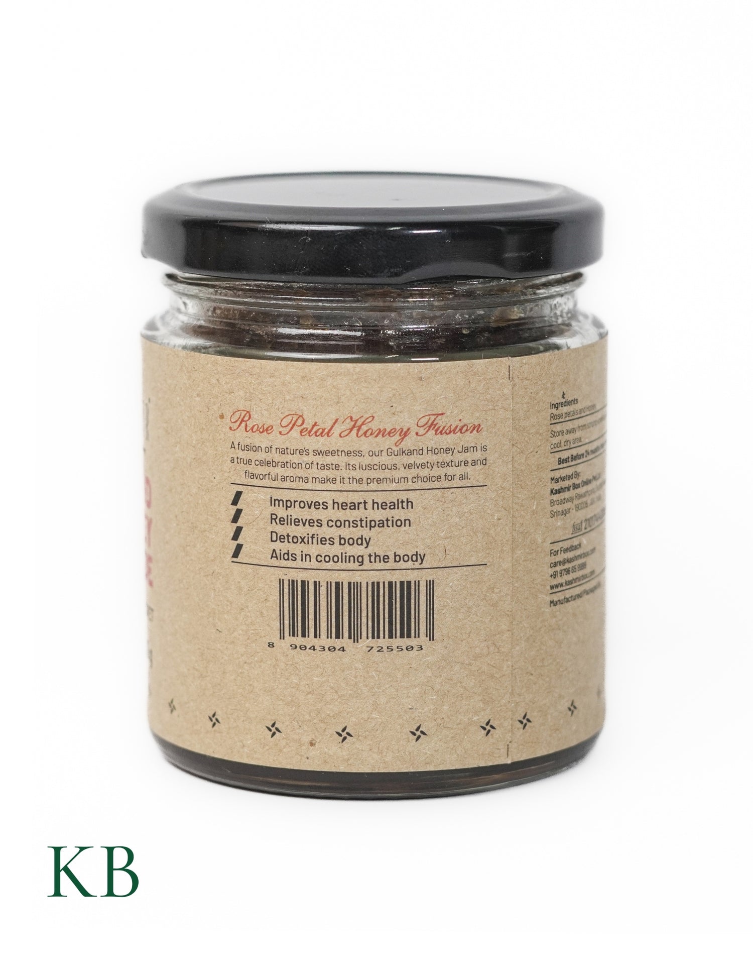 Koshur - Gulkand Honey Marmalade| Rose Petal Honey Fusion |Gulkand Jam With Honey | Natural Sweetener | No Sugar Added | Natural Coolant | Sun-cooked  Pure Rose Petal - Kashmir Box