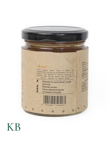 Koshur -  Original Acacia Honey | Shehad |100% Pure Organic Superfood | Unpasteurized | Mono-Floral White Honey | Natural Sweetener | No Sugar Added - Kashmir Box
