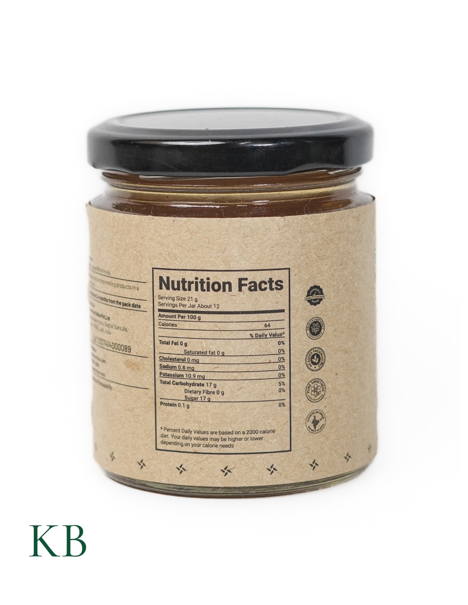 Koshur -  Original Acacia Honey | Shehad |100% Pure Organic Superfood | Unpasteurized | Mono-Floral White Honey | Natural Sweetener | No Sugar Added - Kashmir Box