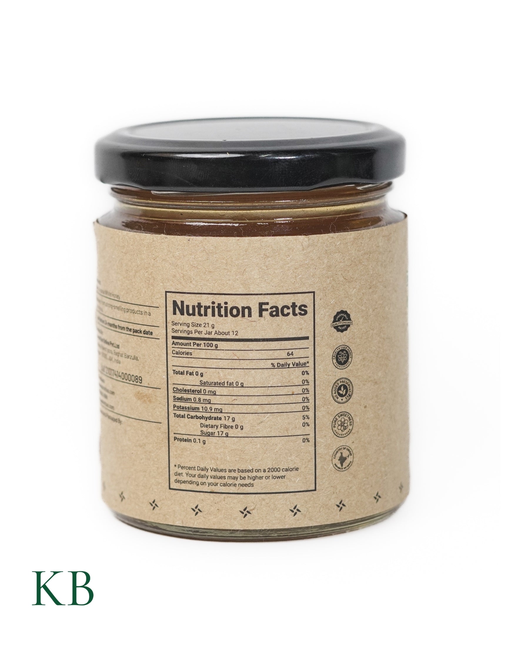 Koshur -  Original Acacia Honey | Shehad |100% Pure Organic Superfood | Unpasteurized | Mono-Floral White Honey | Natural Sweetener | No Sugar Added - Kashmir Box