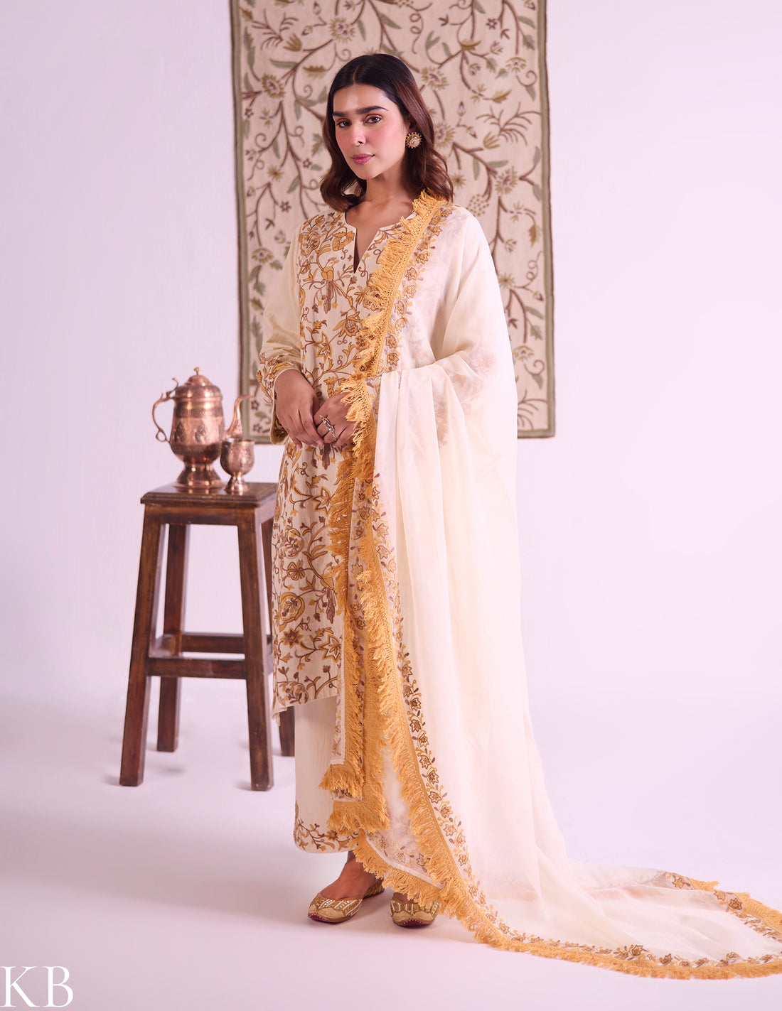 kashmiri silk dress material Pure Silk Kashmiri Wedding Suits