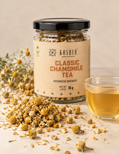 Classic Chamomile Tea | Babuna Chai | Chamomile Flower Tea | Caffeine Free Tea | Best Tea for Sleep | Herbal Tea (35 g)