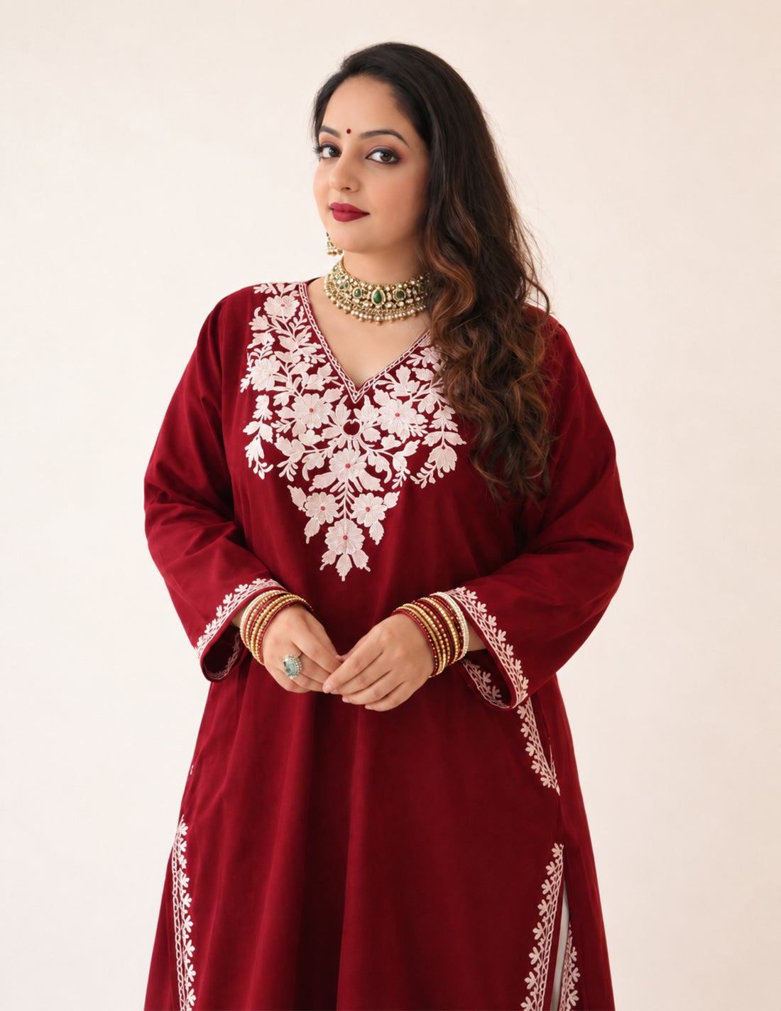Rang-e-Khizan Cherry Blush Aari Phiran
