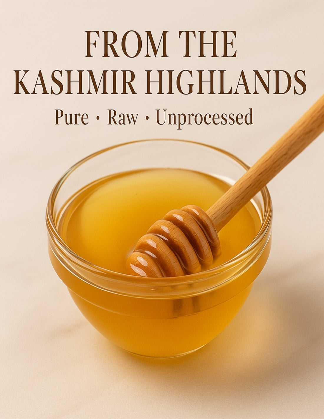 Koshur -  Original Acacia Honey | Shehad |100% Pure Organic Superfood | Unpasteurized | Mono-Floral White Honey | Natural Sweetener | No Sugar Added