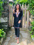 Nigeen Kashmiri Aari Black Co-ord set - Kashmir Box