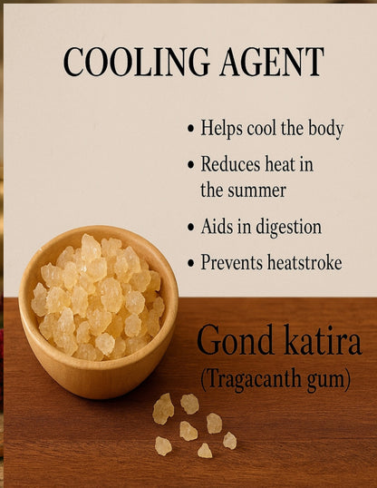 Koshur - Premium Goond Katira | Tragacanth Crystals | Herbs | Edible Gum | Natural Coolant | Best Superfood
