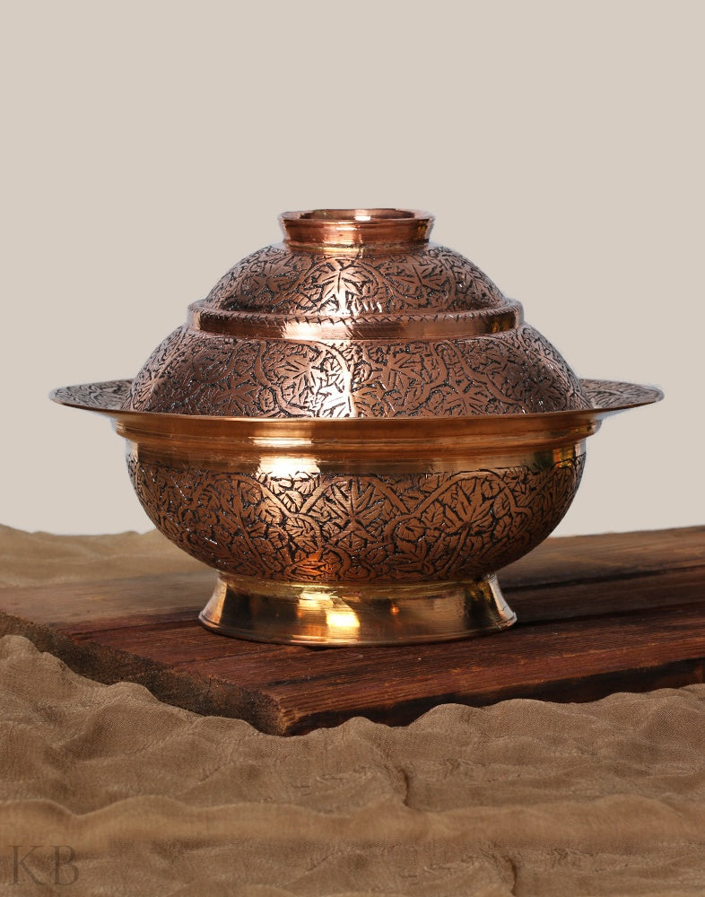 Kandkaari Chinar Designed Bowl - KashmirBox.com